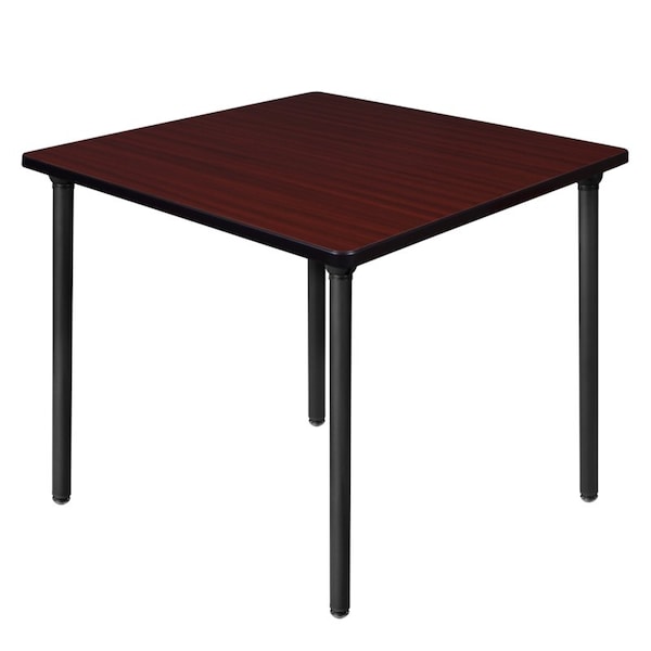 Regency Kee Folding Tables, 42 W, 42 L, 29 H, Wood, Metal Top, Mahogany TBF4242MHBK - main